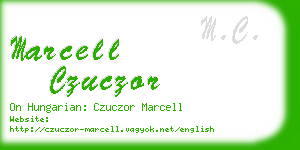 marcell czuczor business card